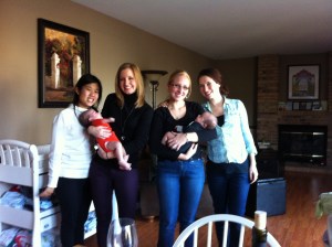 The first time I got to meet and hold my little nephews, in December 2013. 